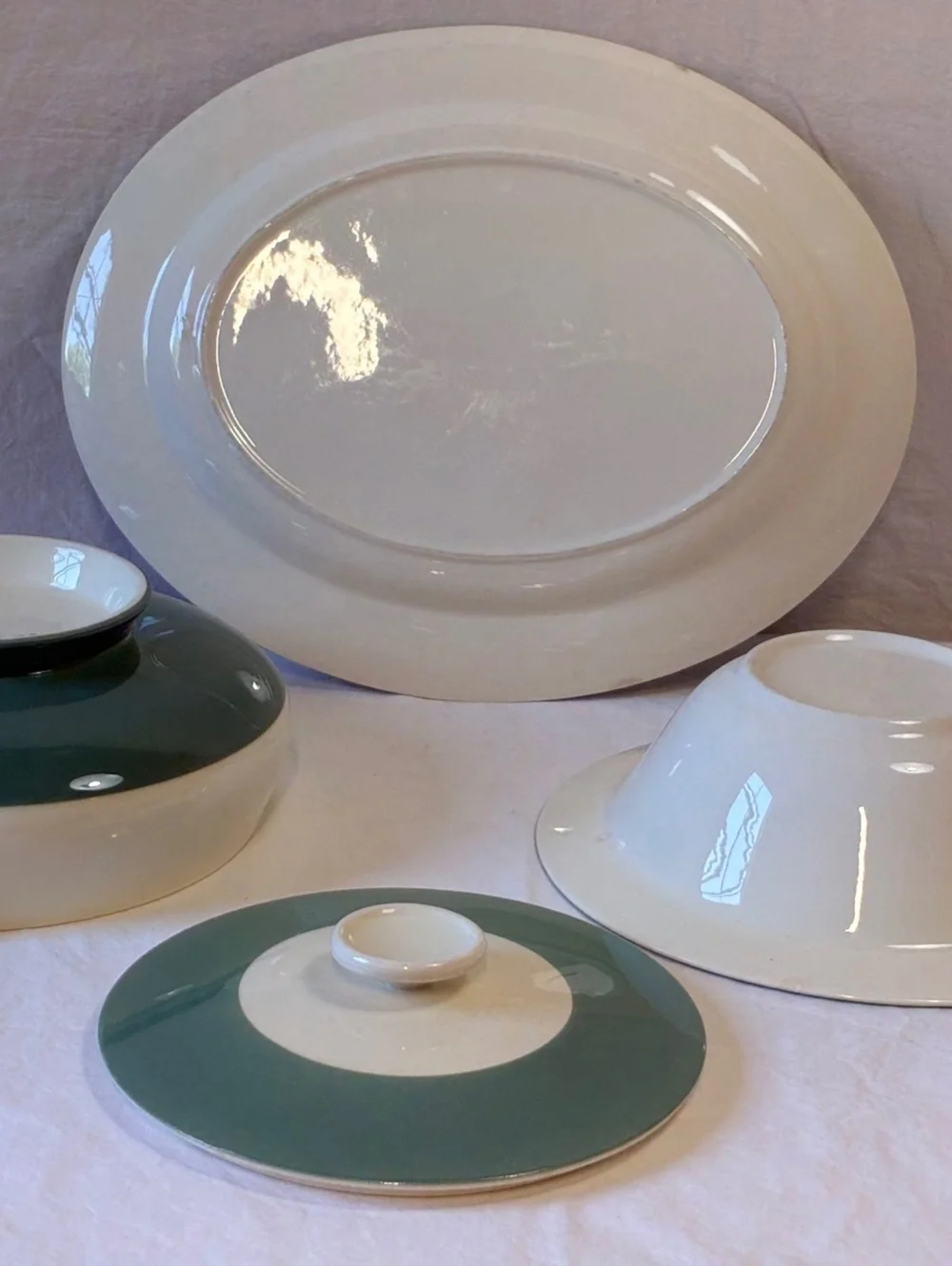 Vintage 3-Piece Ceramic Dinnerware Set